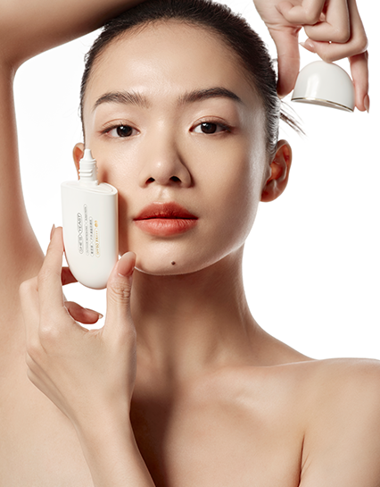 Woman Touching Face